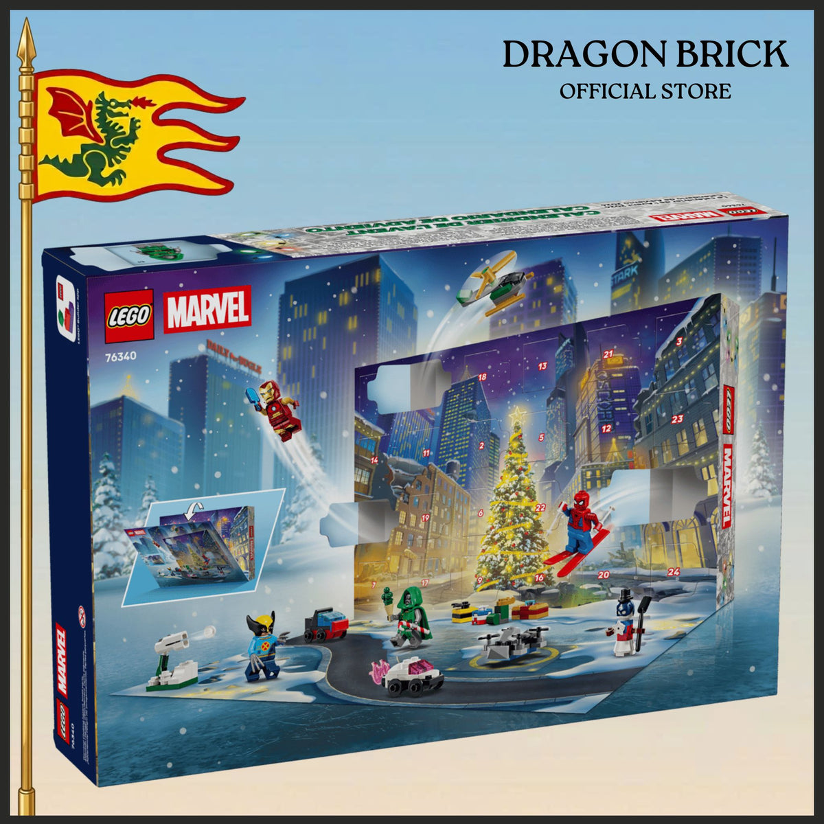 Đồ chơi lắp ráp Đan Mạch chính hãng - Advent Calendar 2026, Marvel Super Heroes Item No: 76340